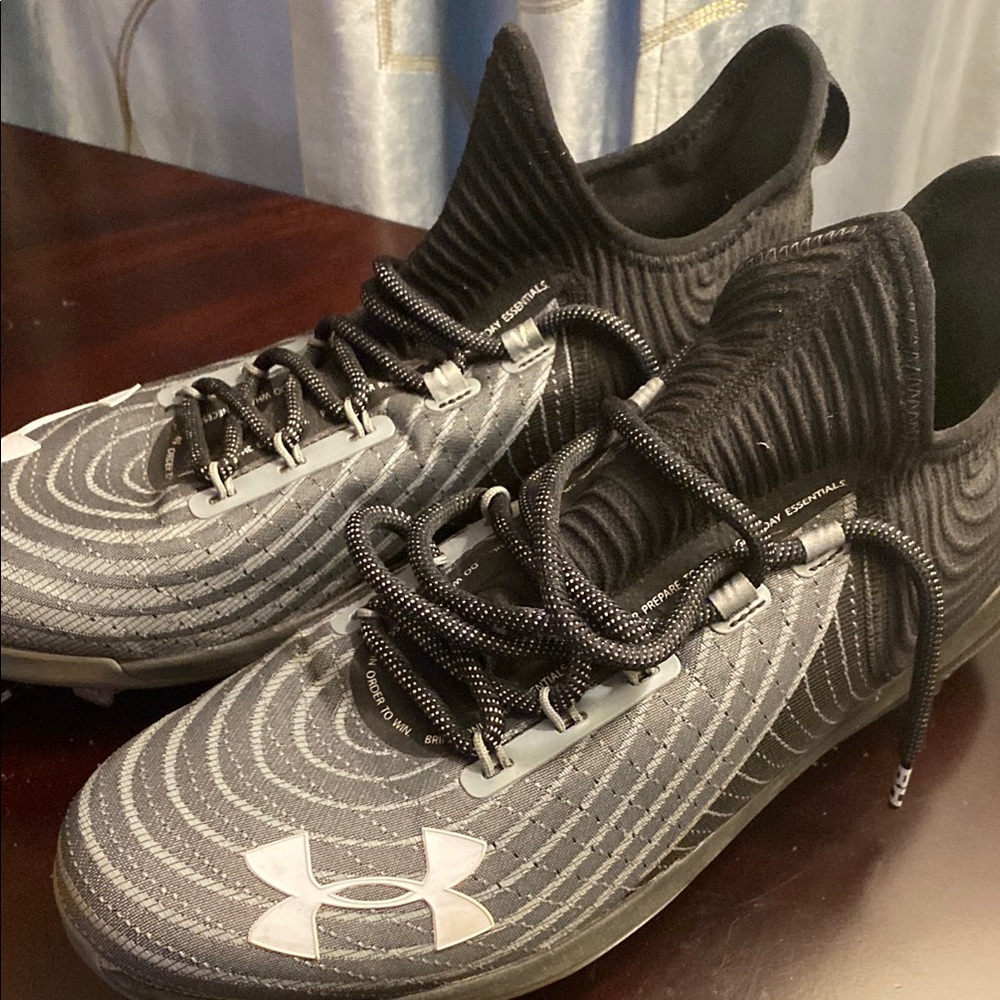 Under Armour Men’s baseball metal cleats Bryce Harper size  11. Worn only once